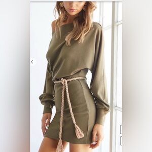 Off-the-Shoulder Mini Dress